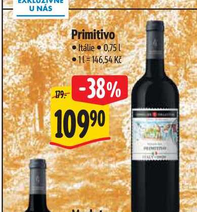 Primitivo  0,75 l