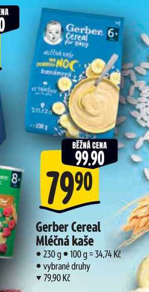  Gerber Cereal Mléčná kaše 230 g  