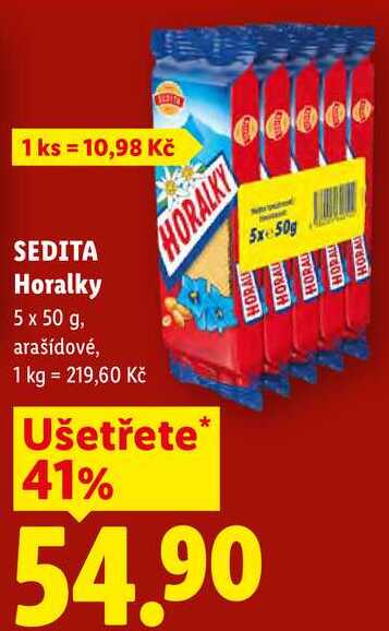 SEDITA Horalky, 5 x 50 g