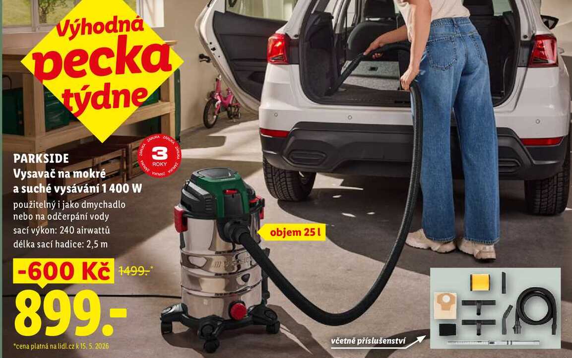 PARKSIDE Vysavač na mokré a suché vysávání 1400 W 
