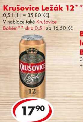 Krušovice Ležák 12**, 0,5