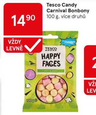 Tesco Candy Carnival Bonbony, 100 g