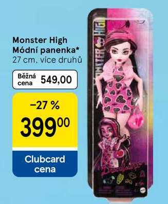 Monster High Módní panenka, 27 cm. více druhů 