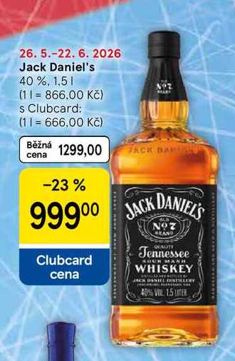 Jack Daniel's 40%, 1,5 l