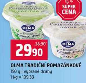 OLMA TRADIČNÍ POMAZÁNKOVÉ 150 g vybrané druhy