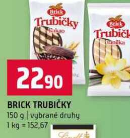BRICK TRUBIČKY 150 g vybrané druhy