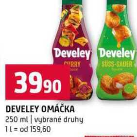 DEVELEY OMÁČKA 250 ml vybrané druhy