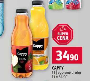CAPPY 1l vybrané druhy