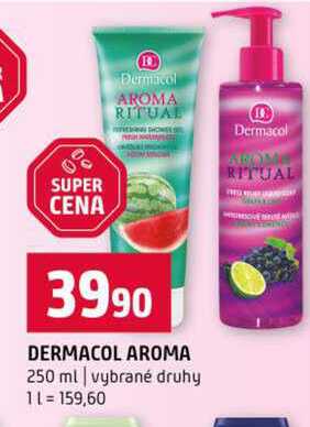 DERMACOL AROMA 250 ml vybrané druhy