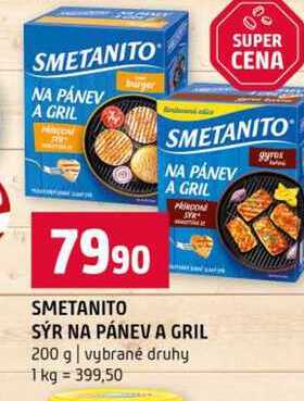 SMETANITO SÝR NA PÁNEV A GRIL 200 g vybrané druhygyros 