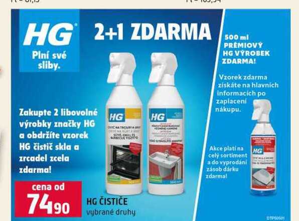 HG ČISTIČE vybrané druhy