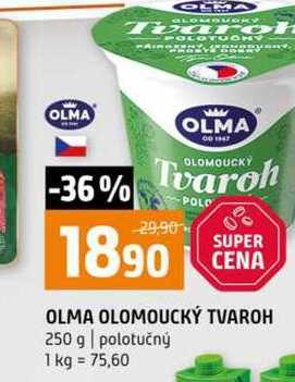 OLMA OLOMOUCKÝ TVAROH 250 g polotučný 