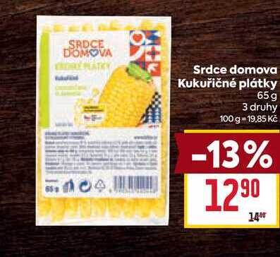 Srdce domova Kukuřičné plátky 65g