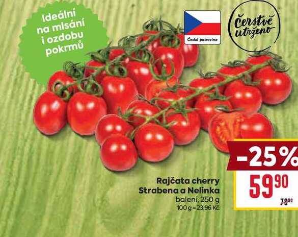 Rajčata cherry Strabena a Nelinka balení, 250 g