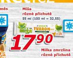 Míša různé příchutě 55 ml