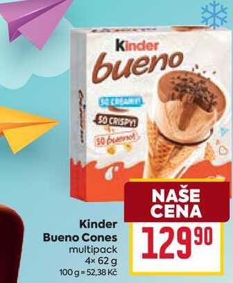 Kinder Bueno Cones multipack 4x62g
