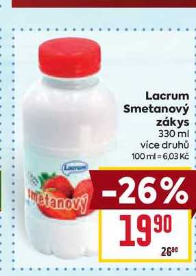 Lacrum Smetanový zákys 330 ml