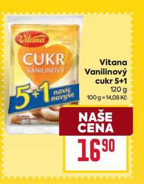 Vitana Vanilinový cukr 5+1 120 g 