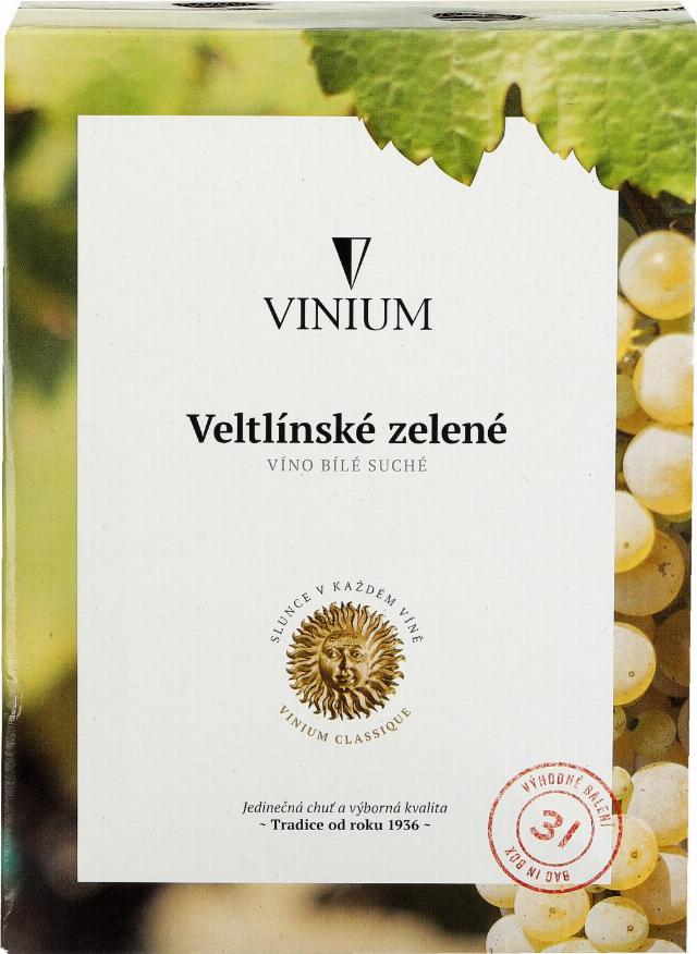Vinium Víno různé druhy