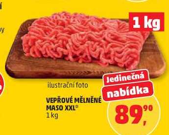VEPŘOVÉ MĚLNĚNÉ nabídka MASO XXL, 1 kg  
