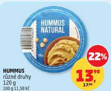 HUMMUS různé druhy, 120 g 