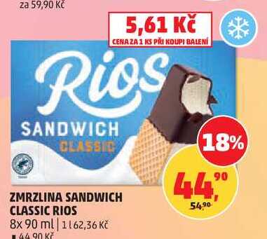 ZMRZLINA SANDWICH CLASSIC RIOS, 8x 90 ml