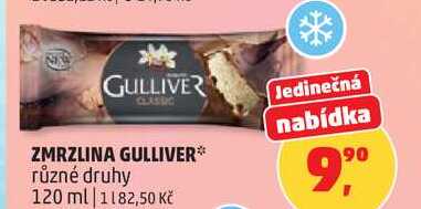 ZMRZLINA GULLIVER různé druhy, 120 ml 