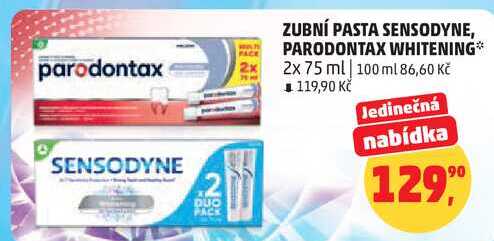 PARODONTAX WHITENING, 2x 75 ml