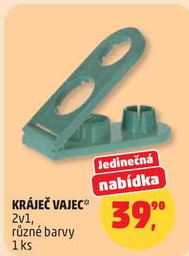 KRÁJEČ VAJEC 2v1, různé barvy, 1 ks