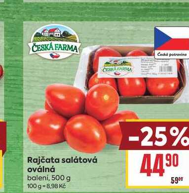 Rajčata salátová oválná 500g