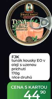 FJK tuňák kousky EO v oleji s uzenou príchutí 170g  
