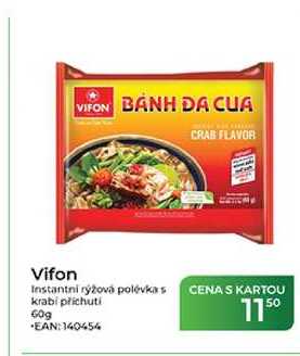 Vifon Instantní rýžová polévka s krabí příchutí 60g