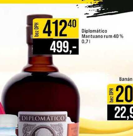 Diplomático Mantuano rum 40% 0,7l