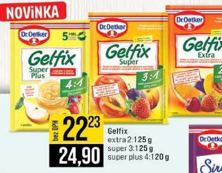 Gelfix extra 2:125g super 3:125 g super plus 4:120g  