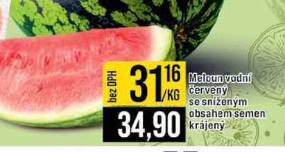 Meloun vodní červený se sníženým obsahem semen krájený 1kg
