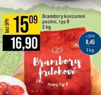 Brambory konzumni pozdni, typ B 2 kg