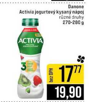Danone Activia jogurtový kysaný nápoj různé druhy 270-280 g