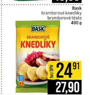 Bask bramborové knedlíky bramborové těsto 400 g