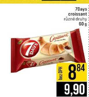 7Days croissant různé druhy 60 g
