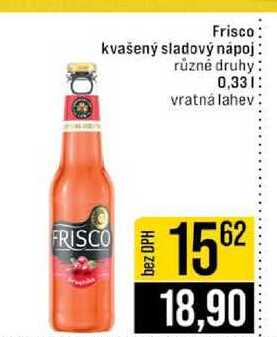 Frisco kvašený sladový nápoj různé druhy 0,33l