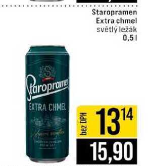 Staropramen Extra chmel světlý ležák 0,5l