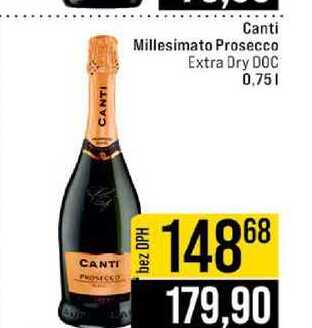 Canti Millesimato Prosecco Extra Dry DOC 0,75l