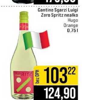 Cantine Sgarzi Luigi Zero Spritz nealko Hugo Orange 0.75l