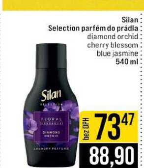 Silan Selection parfém do prádla diamond orchid cherry blossom blue jasmine 540 ml