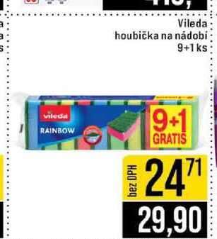 Vileda houbička na nádobí 9+1 ks 