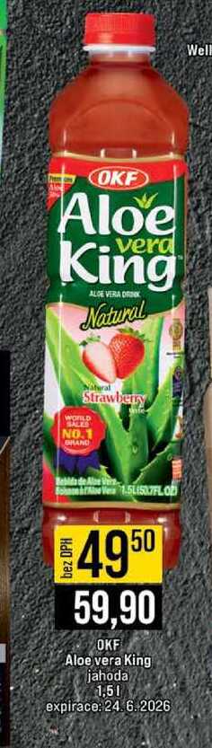 OKF Aloe vera King jahoda 1,5l