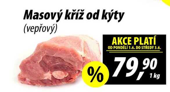 Masový kříž od kýty (vepřový), 1 kg