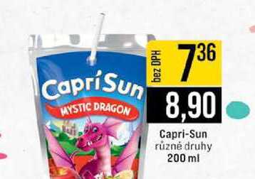 Capri-Sun různé druhy 200 ml