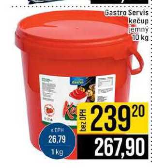Gastro Servis kečup jemný 10 kg 