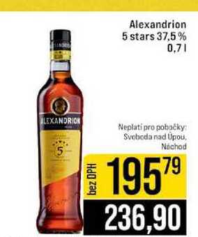 Alexandrion 5 stars 37,5% 0,7l